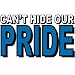 Can't Hide Our Pride Temporary Tattoos Blue