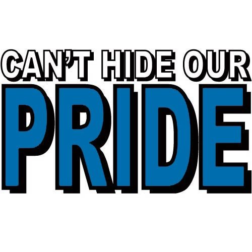 Childrens Toyshop  Sporting Goods : Can't Hide Our Pride Temporary Tattoos Blue