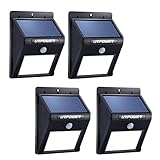 Solar Light,URPOWER 8 LED Outdoor Solar Powerd,Wireless Waterproof Security Motion Sensor Light for Patio, Deck, Yard, Garden,Driveway,Outside Wall with 2 Modes Motion Activated Auto On/Off(4 Pack) - Best Reviews Guide
