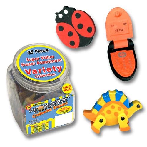 25 VARIETY Popular Collectible Japanese 3D Erasers