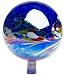 Bird Brain 16030 10-inch Kaleidoscope Gazing Ball - Blue