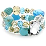 Leslie Danzis Turquoise Two Strand Chunky Ston