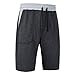 Mrignt Men's Casual Cotton Elastic Gym Shorts