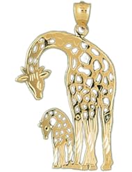 Dazzlers Solid 14k Gold Giraffes Charm Pendant Available in three colors from jewelsberry (weights: 2.5 grams only)