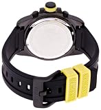 Invicta Mens 12155 Pro-Diver Chronograph Black Dial Black Polyurethane Watch with Blue Impact Case