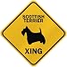 terrier46  - ONLY SCOTTISH TERRIER XING CROSSING SIGN DOG