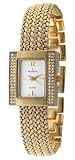 Peugeot Women's 766G Gold-Tone Swarovski® Crystal Accented Mesh Bracelet Watch