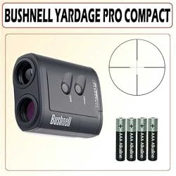 Bushnell Yardage Pro 800 Compact Rangefinder Factory Reconditioned + AAA Batteries