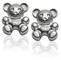 Sterling Silver Children's Teddy Bear Earrings