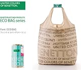 Benetton ベネトン フォント エコバッグ ベージュ