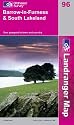 Barrow-in-Furness and South Lakeland (Landranger Maps) (OS Landranger Map)
