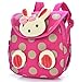 Lowpricenice Baby Toddler Child Kid 3D Cartoon Backpack Schoolbag Shoulder Bags (Hot Pink)