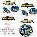 Batman Cakes Cupcakes (bat60)- 8 Logo & Picture Re-Usable Cake Rings & Party Favors
