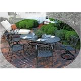 Windham Castings American Gothic Cast Aluminum Dining Set For 6