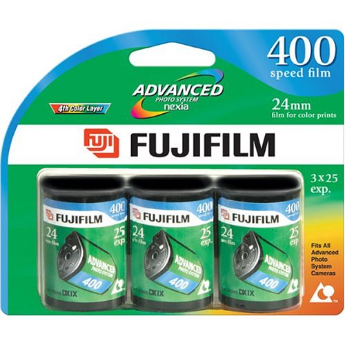 Fujifilm 400 Speed 25 Exposure APS Film (3 Pack)