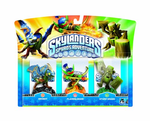 Skylanders: Spyro's Adventure - Triple Character Pack - Drobot, Stump Smash and Flameslinger (Wii/PS3/Xbox 360/PC)