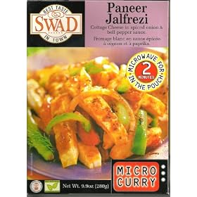 Swad Paneer Jalfrezi Cottage Cheese in Spiced Onion and Bell Pepper Sauce (Case of 10)