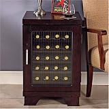 The Wine Enthusiast Tribeca 20-Bottle Wine Cellar - Mahogany