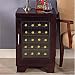 Kitchen & Housewares : The Wine Enthusiast Tribeca 20-Bottle Wine Cellar - Mahogany