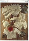 Sirdar Knitting Pattern 3944 : Baby Aran Cardigan, Jacket, Blanket and Hat (16-22in) (Sirdar Snuggly Aran)