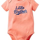 カーターズ Carter's ボディスーツ 半袖 綿60% ポリエステル40% Neon Little Brother Bodysuit 24M (83-86cm)