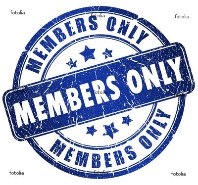 'Members Only Stamp' Wall Decal - 24