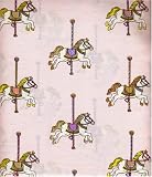 Carousel Horses Sheet Set - Twin Size 100% Cotton
