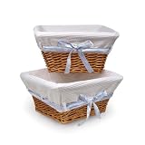 Badger Basket Honey Wicker Nursery Basket with... by Badger Basket