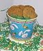 Gourmet Food : Scott's Cakes 1 lb. Brownie Chunk Cookies in a Blue Bunny Pail