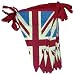 Retro Vintage Union Jack Double Sided Textile Bunting Ideal for Olympics Jubilee