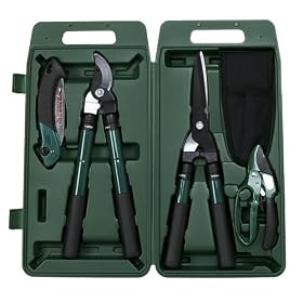 The Rumford Gardener DR5000 6-Piece Telescoping Pruning Lopping Garden Tool Set with Case by The Rumford Gardener