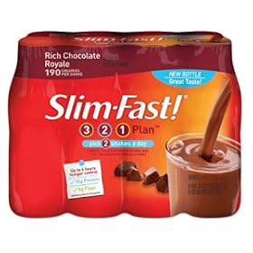 8-pack Slim-Fast! 3-2-1 Ready To Drink (10-oz) in Rich Chocolate Royale $6.98
