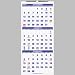 At-A-Glance / Three Month Wall Calendar, Page Size: 12-1/4x27, BE/WE / AAGPM1128