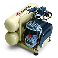 Ingersoll-Rand DD2T2 14.5 Amp 2-Horsepower 4-1/2-Gallon Oiled Twin Hot Dog Compressor