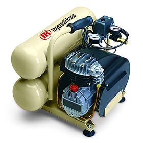 Ingersoll-Rand DD2T2 14.5 Amp 2-Horsepower 4-1/2-Gallon Oiled Twin Hot Dog Compressor