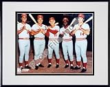 Photo File Cincinnati Reds The Big Red Machine & Sparky Anderson 8 x 10 Photo Mounted in 11 x 14 Aluminum Frame