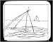 Mouse Pad with black and white, sea, China