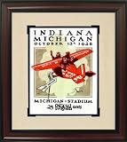 Michigan Wolverines vs Indiana Hoosiers Vintage Program Art (Framed) - 1928