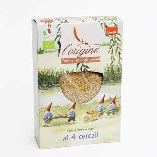 Gnomi Organic Biodynamic Pasta by L'Origine - Four Grains (8.8 ounce)