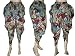 Boho Chic Dhoti Style Multi Color Capri Harem Yoga Pant Baggy Trouser for Women 38"