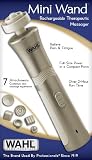 Wahl 4294 Mini Wand Rechargeable Massager, Beige/white