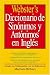 Books : Webster's Diccionario de Sinonimos y Antonimos en Ingles