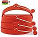 Fast Food Style Non-stick Silicone Egg and Pancake Rings, Set of Four (4).