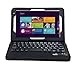 IVSO Toshiba Encore 2 WT8-B32CN / B64CN 8.0-inch Ultra-Thin High Quality Bluetooth Keyboard Portfolio Case - DETACHABLE Bluetooth Keyboard Stand Case / Cover for Toshiba Encore 2 WT8-B32CN / B64CN Tablet (Black)