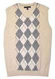 Tommy Hilfiger Men V-Neck Checkard Sweater VEST