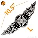 LARGE WINGED IRON CROSS FLAMING WINGS TATTOO CHOPPER RIDER BIKER JACKET VEST EMBROIDERED PATCH