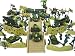 150pc Army Men Toy Soldiers Play Set Missiles Jets Tanks