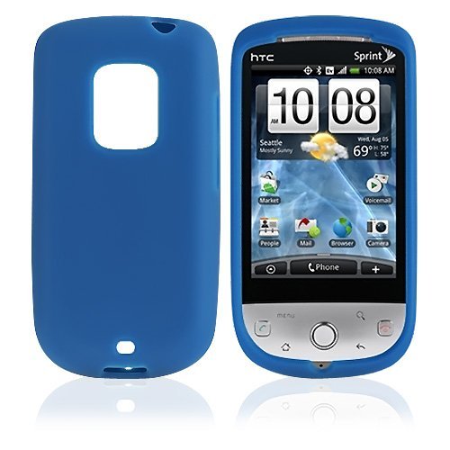 For Sprint HTC Hero Silicone Rubber Skin Case Blue