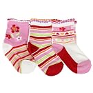 Baby Girls Patterned Cotton Rich Socks (Pack of 3)