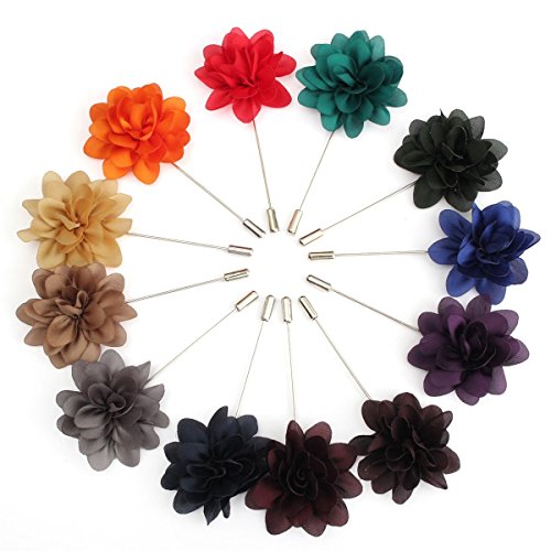 Weishang men s lapel pin flower handmade boutonniere fo…